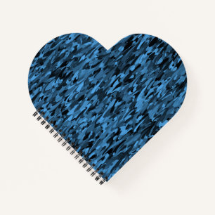 Cuaderno Patrón abstracto azul negro