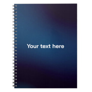 Cuaderno Patrón abstracto azul oscuro Agregar texto