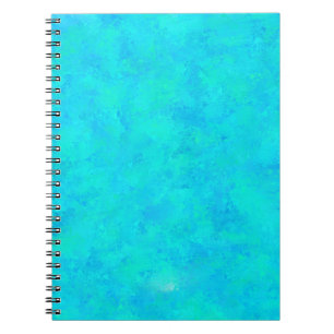 Cuaderno Patrón abstracto azul turquesa