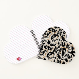 Cuaderno Patrón abstracto bohemio africano de leopardo