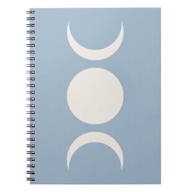 Cuaderno Patrón abstracto boho de luna (Frente)