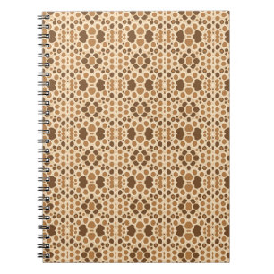Cuaderno patrón abstracto con formas orgánicas suaves
