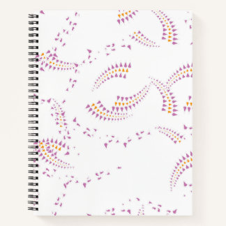 Cuaderno Patrón abstracto continuo de oro negro