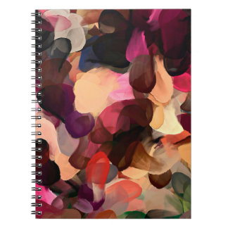 Cuaderno Patrón abstracto de arte digital. Dibujo manual mo