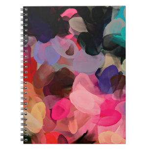 Cuaderno Patrón abstracto de arte digital. Dibujo manual mo