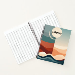 Cuaderno Patrón abstracto de Boho