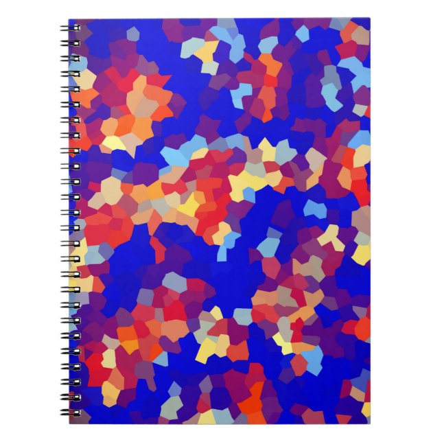 Cuaderno Patrón abstracto de cristal (Frente)