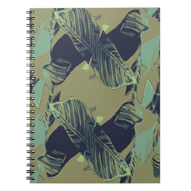 Cuaderno Patrón abstracto de fondo vintage, moderno, (Frente)