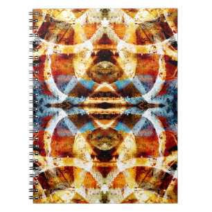 Cuaderno Patrón abstracto de grafiti grunge