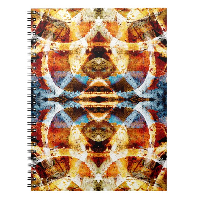 Cuaderno Patrón abstracto de grafiti grunge (Frente)