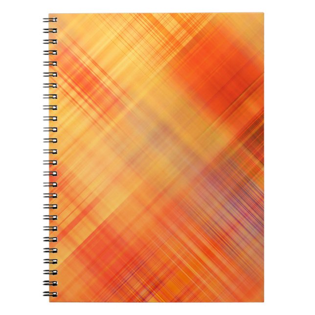 Cuaderno patrón abstracto de líneas diagonales geométricas, (Frente)
