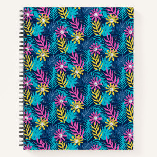 Cuaderno Patrón Abstracto De Mano Con Plantas-86761