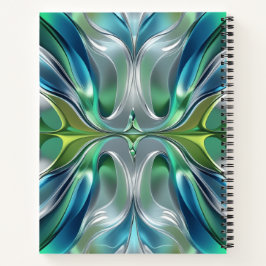 Cuaderno Patrón abstracto de ondas de Agua