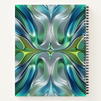 Cuaderno Patrón abstracto de ondas de Agua