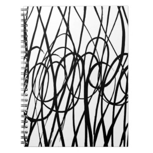 Cuaderno Patrón abstracto de pincel. Textura grunge. Fondo