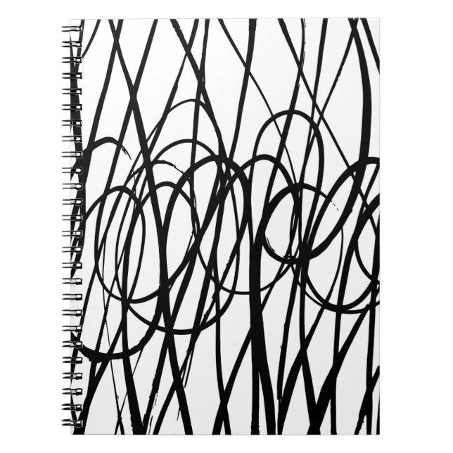 Cuaderno Patrón abstracto de pincel. Textura grunge. Fondo (Frente)