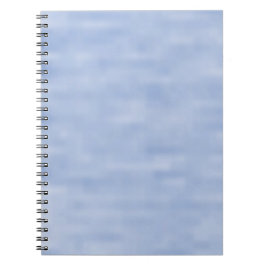 Cuaderno Patrón abstracto del cielo azul claro minimalista 