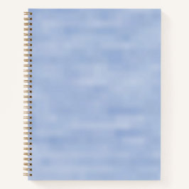 Cuaderno Patrón abstracto del cielo blanco azul claro minim