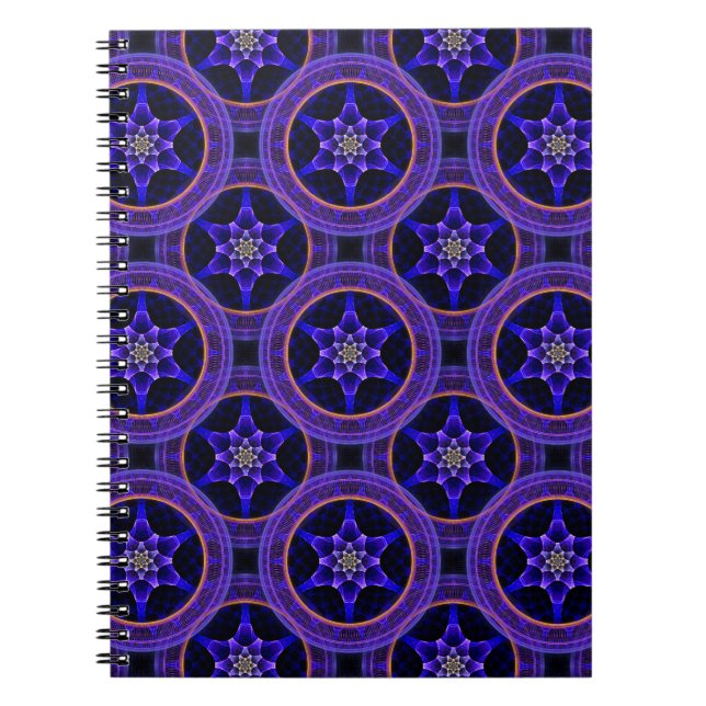 Cuaderno Patrón abstracto elegante boho moderno floral #505 (Frente)