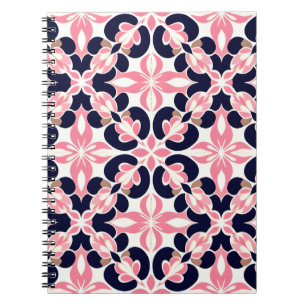 Cuaderno Patrón abstracto floral colorido