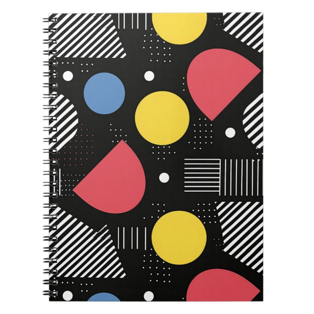 Cuaderno Patrón abstracto geométrico (Frente)