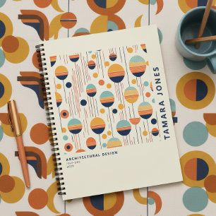 Cuaderno Patrón Abstracto Geométrico Bauhaus #1 ID1068