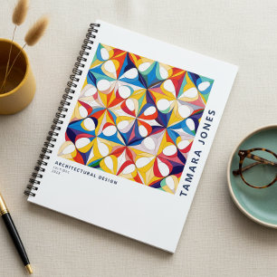 Cuaderno Patrón Abstracto Geométrico Bauhaus #3 ID1068