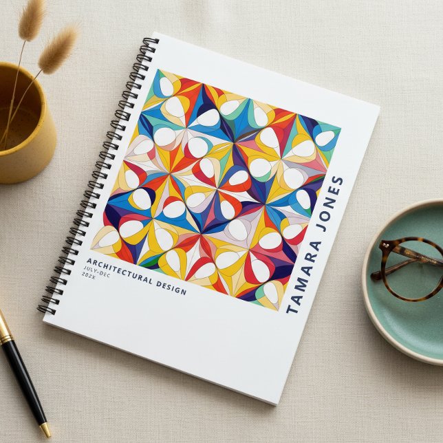 Cuaderno Patrón Abstracto Geométrico Bauhaus #3 ID1068 (Subido por el creador)