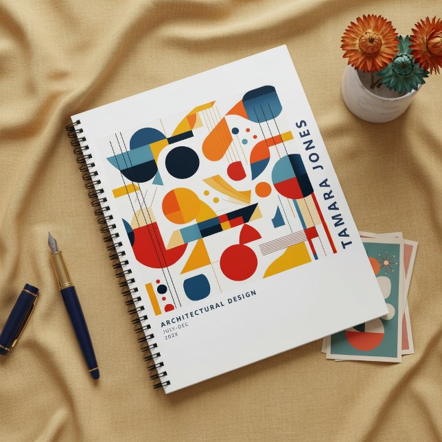 Cuaderno Patrón Abstracto Geométrico Bauhaus #6 ID1068 (Subido por el creador)