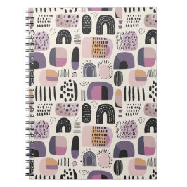 Cuaderno Patrón abstracto geométrico boho