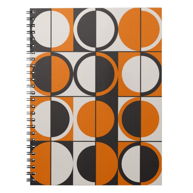 Cuaderno Patrón abstracto geométrico de mediados de siglo c (Frente)