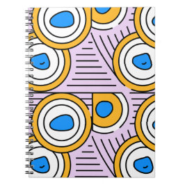 Cuaderno Patrón abstracto moderno colorido del Tíbet en vio