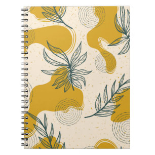 Cuaderno Patrón abstracto moderno sin fisuras con tracto ma