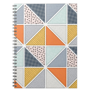 Cuaderno Patrón abstracto, mosaicos de mosaico de mosaico.