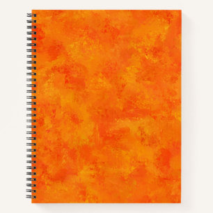 Cuaderno Patrón abstracto naranja