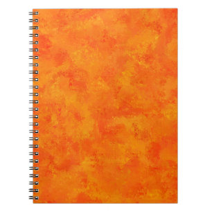 Cuaderno Patrón abstracto naranja