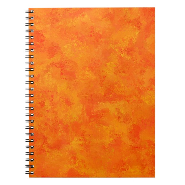 Cuaderno Patrón abstracto naranja (Frente)