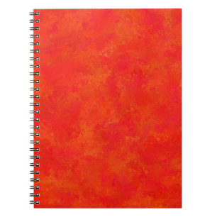 Cuaderno Patrón abstracto naranja rojo