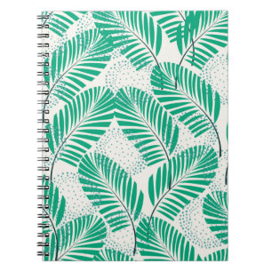 Cuaderno Patrón abstracto natural floral sin soldadura sobr