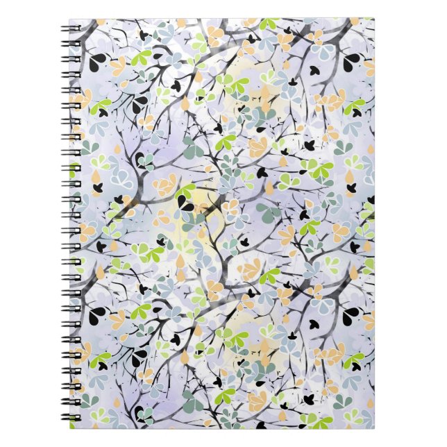 Cuaderno Patrón abstracto, patrón otoño (Frente)