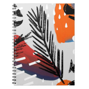 Cuaderno Patrón abstracto sin fisuras con elementos de tint