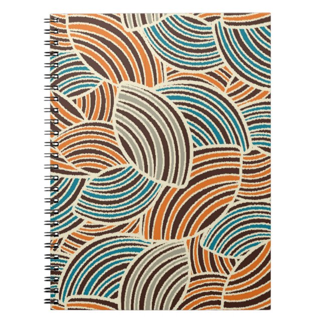 Cuaderno Patrón abstracto sin inconvenientes con la imagen  (Frente)