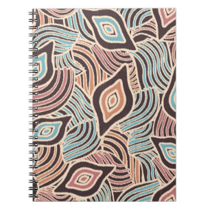 Cuaderno Patrón abstracto sin inconvenientes con la imagen