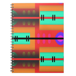 Cuaderno Patrón abstracto sin soldadura