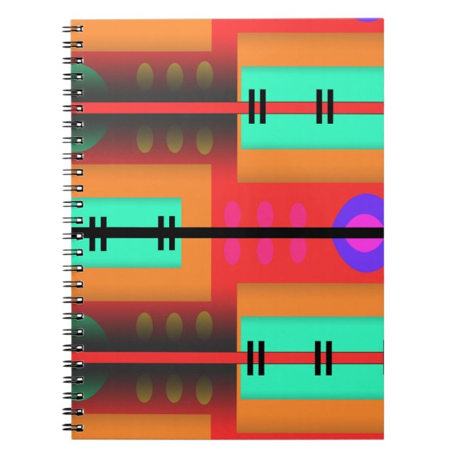 Cuaderno Patrón abstracto sin soldadura (Frente)