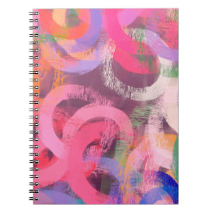 Cuaderno Patrón abstracto surrealista hecho a mano. Arte mo