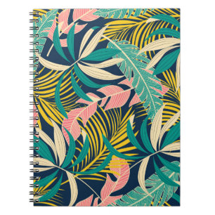 Cuaderno Patrón abstracto veraniego sin fisuras con el tro
