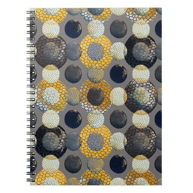 Cuaderno Patrón acuarela sin fisuras con geometri abstracto (Frente)