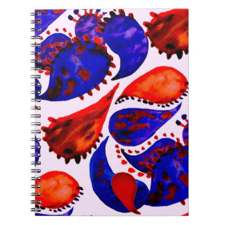 Cuaderno Patrón acuarela sin fisuras con paisajes. Resumen