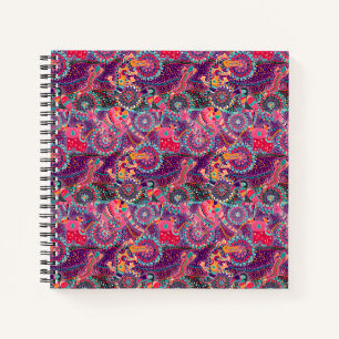 Cuaderno Patrón animal de estilo étnico